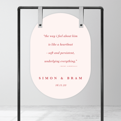 Ferris Wheel: Wedding Welcome Sign