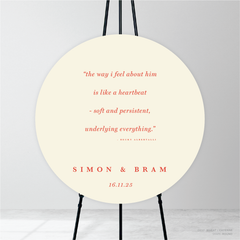 Ferris Wheel: Wedding Welcome Sign