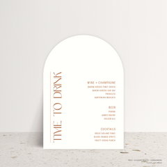 First Date: Wedding Bar Sign