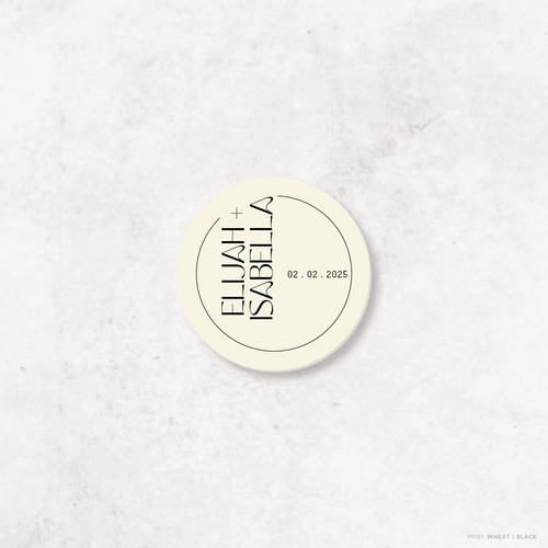 First Date: Wedding Drink Coaster