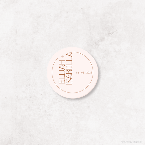 First Date: Wedding Drink Coaster