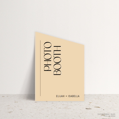 First Date: Wedding Info Sign