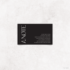 First Date: Wedding Note Card