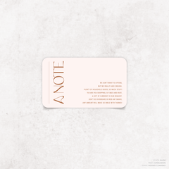 First Date: Wedding Note Card