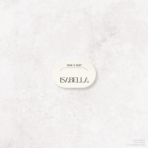 First Date: Wedding Place Card