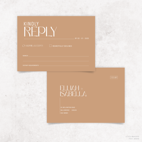 First Date: Wedding RSVP Card