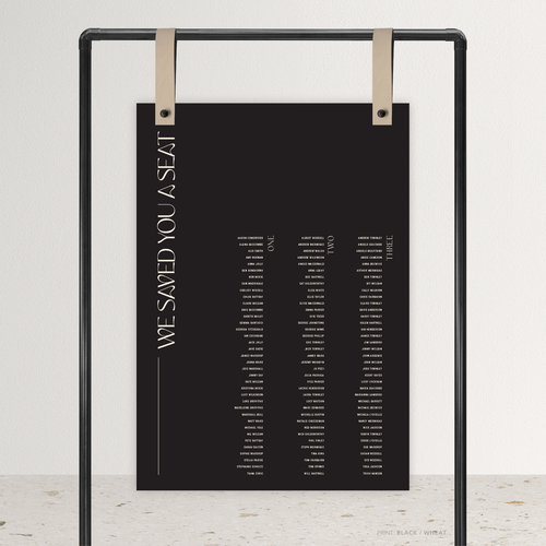 First Date: Wedding Seating Chart