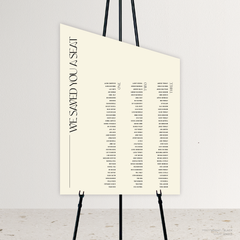 First Date: Wedding Seating Chart