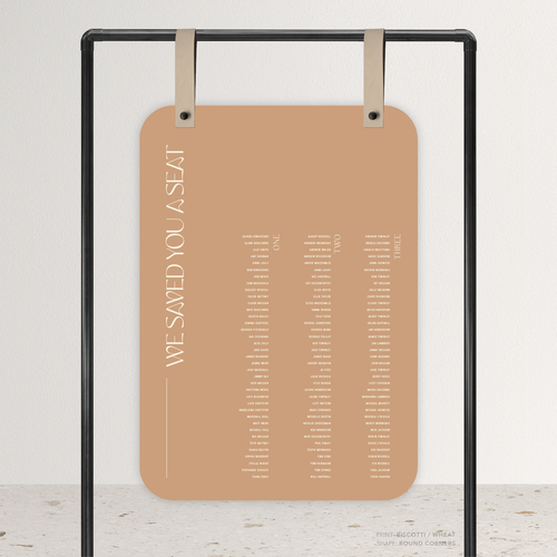 First Date: Wedding Seating Chart