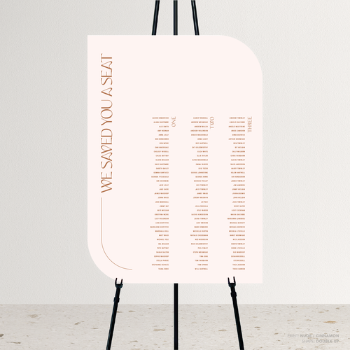 First Date: Wedding Seating Chart