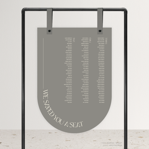 First Date: Wedding Seating Chart