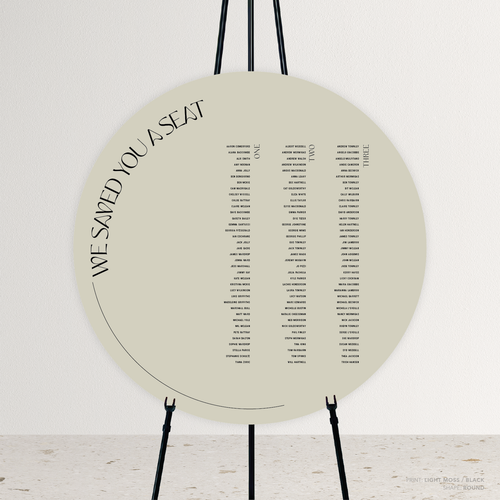 First Date: Wedding Seating Chart