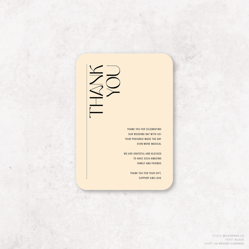 First Date: Wedding Thank You Card