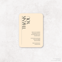 First Date: Wedding Thank You Card