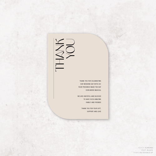 First Date: Wedding Thank You Card