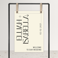 First Date: Wedding Welcome Sign