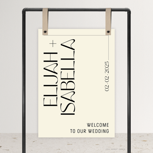 First Date: Wedding Welcome Sign