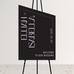 First Date: Wedding Welcome Sign