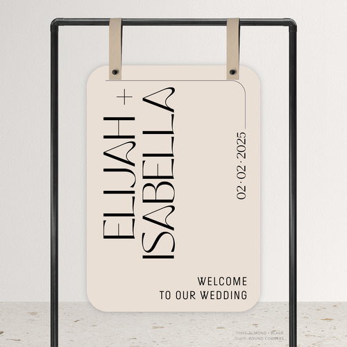 First Date: Wedding Welcome Sign