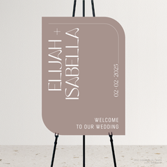 First Date: Wedding Welcome Sign
