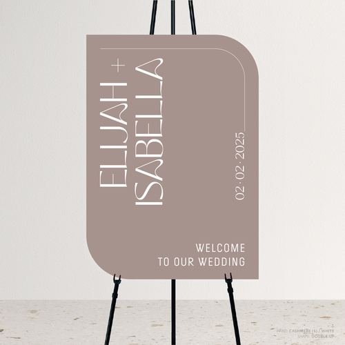 First Date: Wedding Welcome Sign