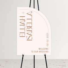 First Date: Wedding Welcome Sign