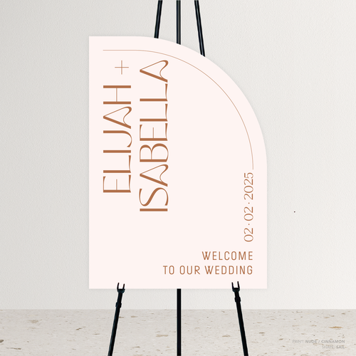 First Date: Wedding Welcome Sign
