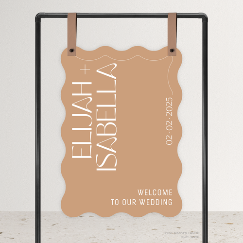 First Date: Wedding Welcome Sign