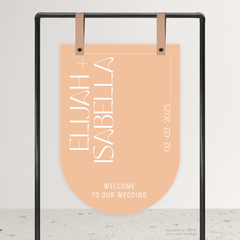 First Date: Wedding Welcome Sign