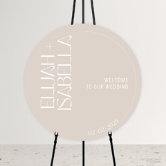 First Date: Wedding Welcome Sign