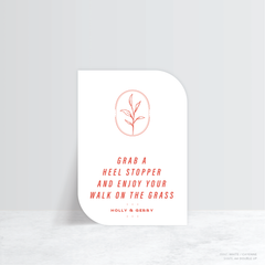 Galway Girl: Wedding Info Sign