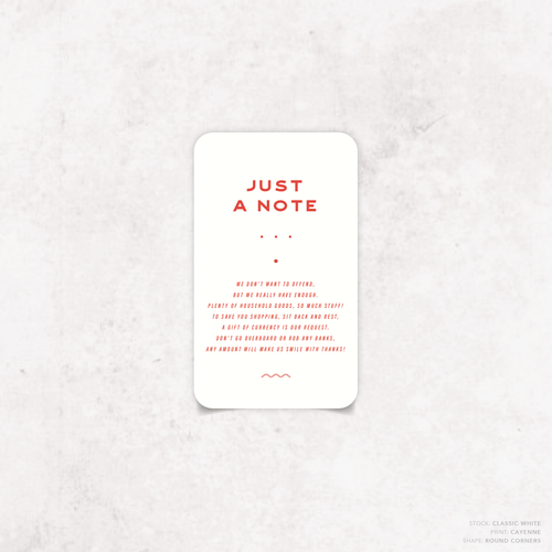 Galway Girl: Wedding Note Card