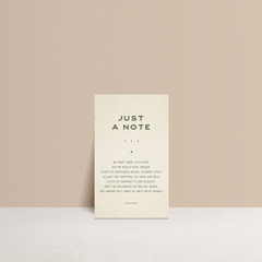 Galway Girl: Wedding Note Card