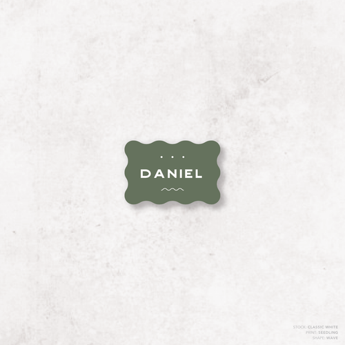 Galway Girl: Wedding Place Card