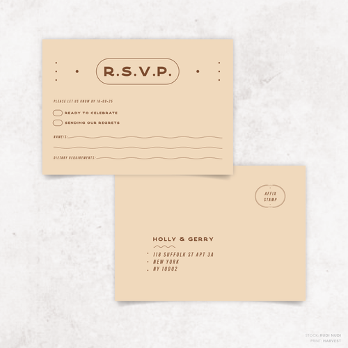 Galway Girl: Wedding RSVP Card