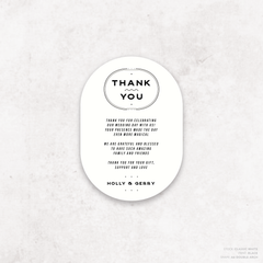 Galway Girl: Wedding Thank You Card