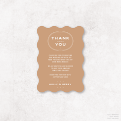 Galway Girl: Wedding Thank You Card