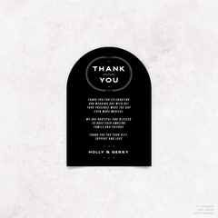 Galway Girl: Wedding Thank You Card