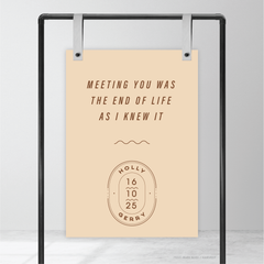 Galway Girl: Wedding Welcome Sign