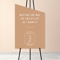 Galway Girl: Wedding Welcome Sign