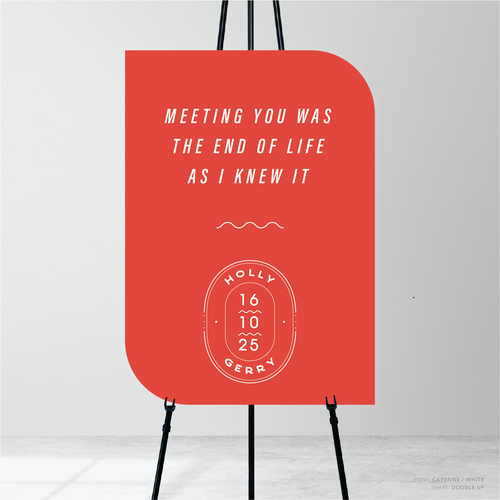 Galway Girl: Wedding Welcome Sign