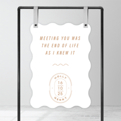 Galway Girl: Wedding Welcome Sign