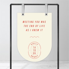 Galway Girl: Wedding Welcome Sign