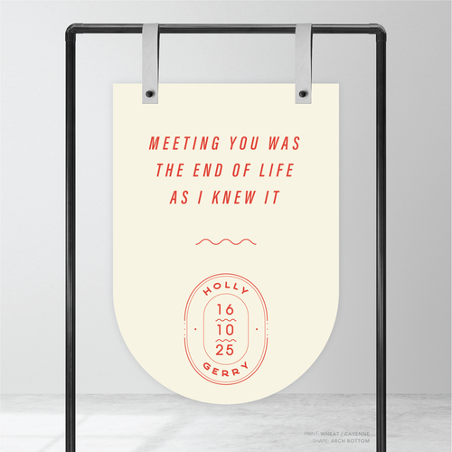 Galway Girl: Wedding Welcome Sign