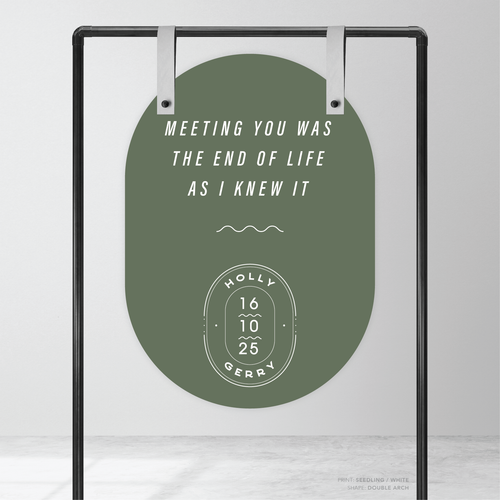 Galway Girl: Wedding Welcome Sign