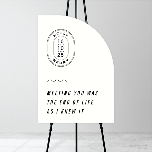 Galway Girl: Wedding Welcome Sign