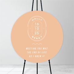 Galway Girl: Wedding Welcome Sign