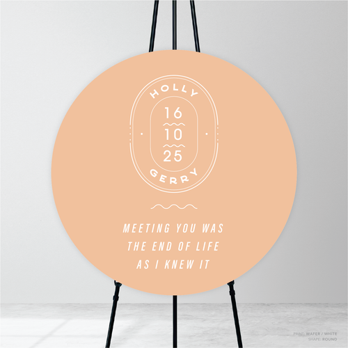 Galway Girl: Wedding Welcome Sign