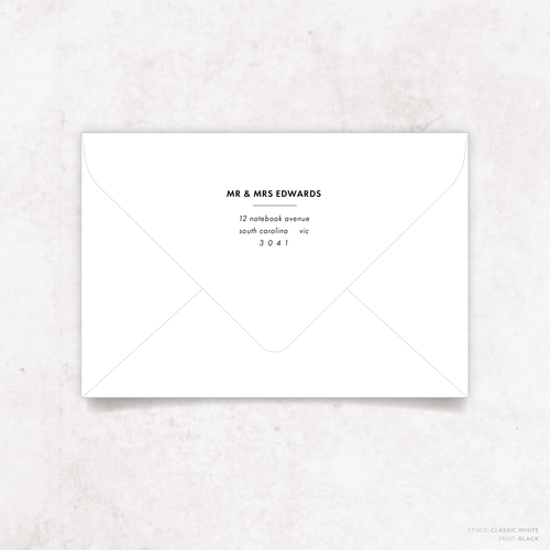 Henry: Envelope Print Back