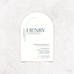 Henry: Baptism Invitation + Birthday Invitation